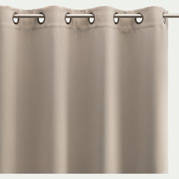 Rideau à œillets en polyester 140x250cm - beige alpilles-GORDES