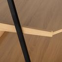 Rangement d'angle en bois et acier - noir H221XL82cm-HENRY