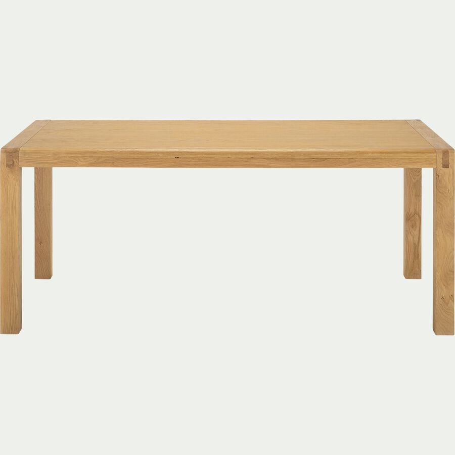 Table de repas rectangulaire en bois - bois clair (8 places)-LURS