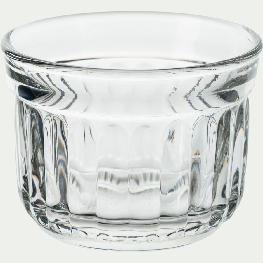 Verrine en verre D9,5cm - transparent-SOLIDA