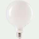 Ampoule globe LED déco à filament lumière chaude E27 - blanc-GLOBE