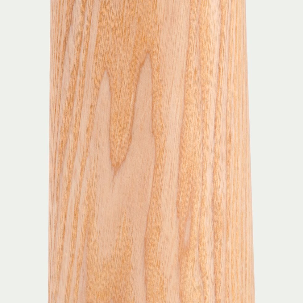 Pied de lampadaire en métal effet bois H157cm - bois clair-KONE
