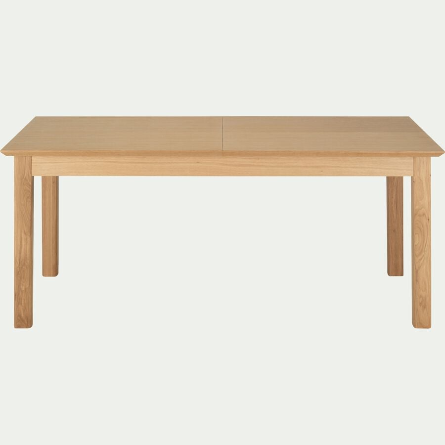 Table de repas extensible en bois - bois clair (8 à 12 places)-AGOSTA