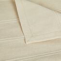 Couvre-lit tissé en coton 180x230cm - beige roucas-BELCODENE