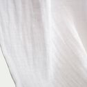 Ciel de lit en gaze de coton H220cm - blanc-STELLA