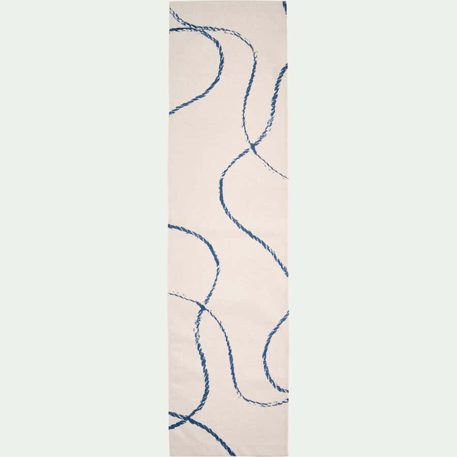 Toile de chilienne motif cordage en tissu - bleu-ALORSO
