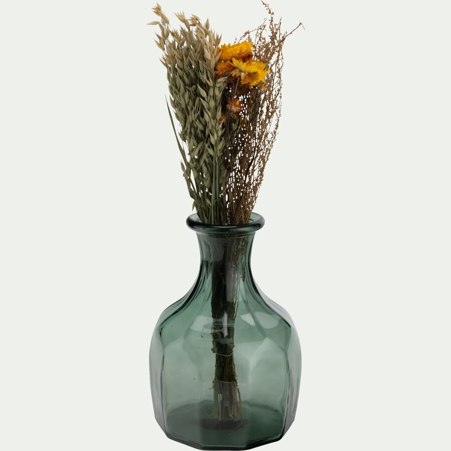 Vase en verre recyclé D19xH30cm - transparent-BIRGU