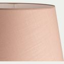 Abat-jour tambour en coton D45cm - rose rosa-MISTRAL