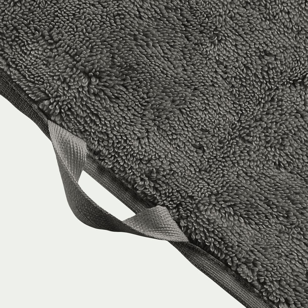 Drap de bain en coton - gris restanque100x150cm-RANIA