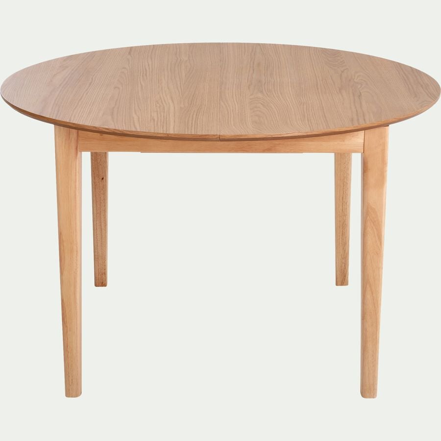 Table de repas extensible en bois - bois clair (4 à 6 places)-AZTAKA