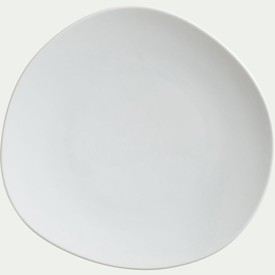 Assiette plate en porcelaine D28cm - blanc-CAILLA
