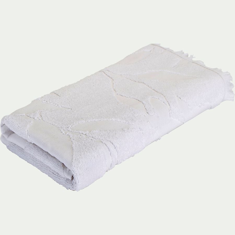 Drap de douche en coton - blanc 70x140cm-RYAD