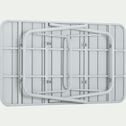 Table de jardin pliante rectangle en acier - gris vesuve (4 à 6 places)-SOURIS