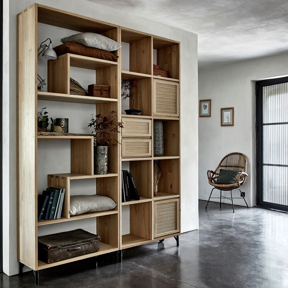 Lot De 3 Pieds Metalliques Tassia Rangement A Composer Alinea