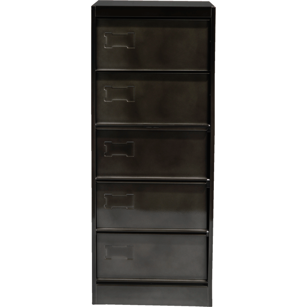 Meuble de rangement à clapets gris vieilli LARSEN bureaux Alinea