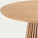 Table ronde fixe en chêne - bois clair (4 places)-ITALO
