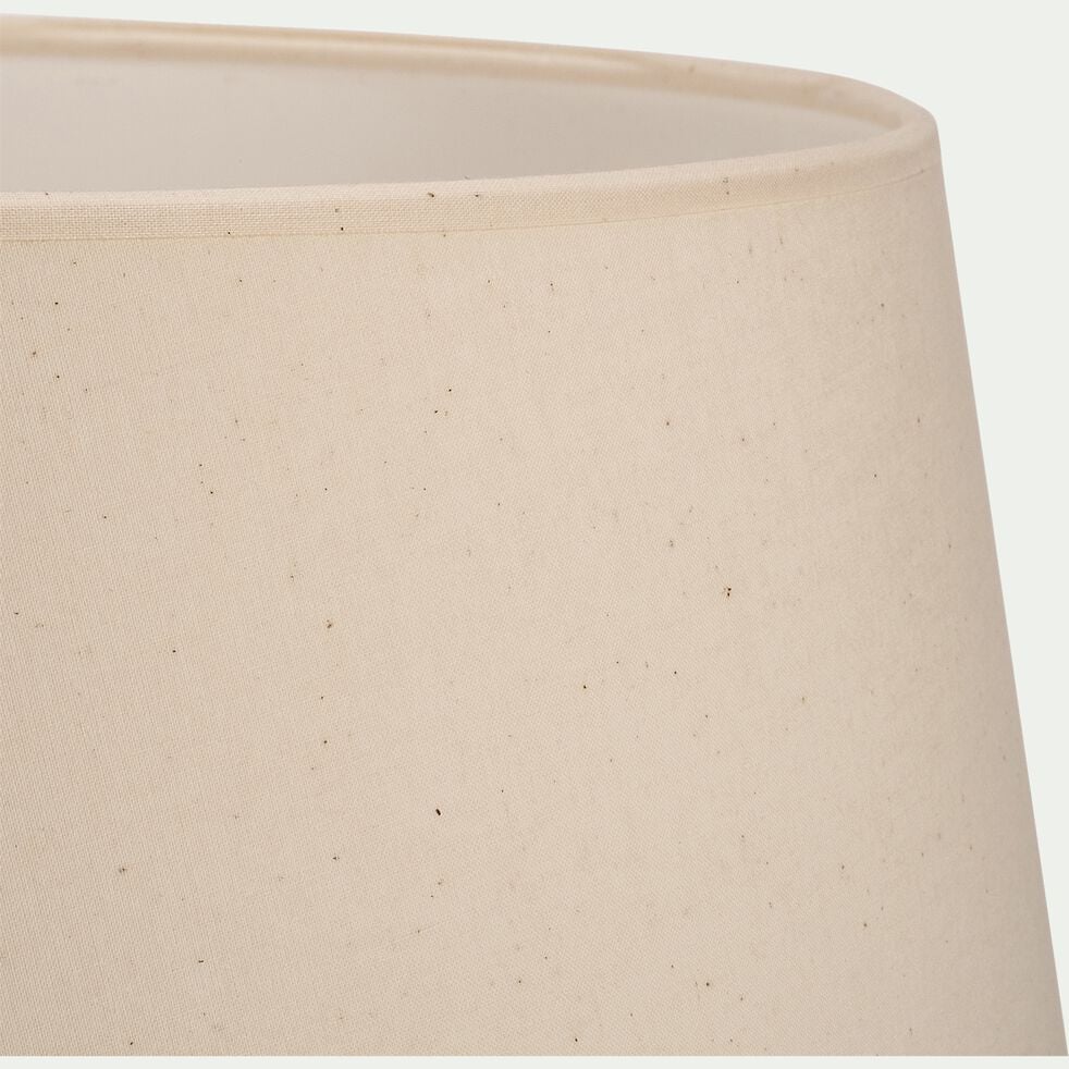 Abat-jour conique en coton D45cm - beige roucas-KAZA