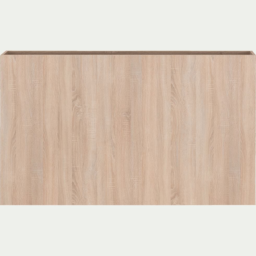 Tête de lit en bois avec rangement - effet chêne clair L165cm-BALME