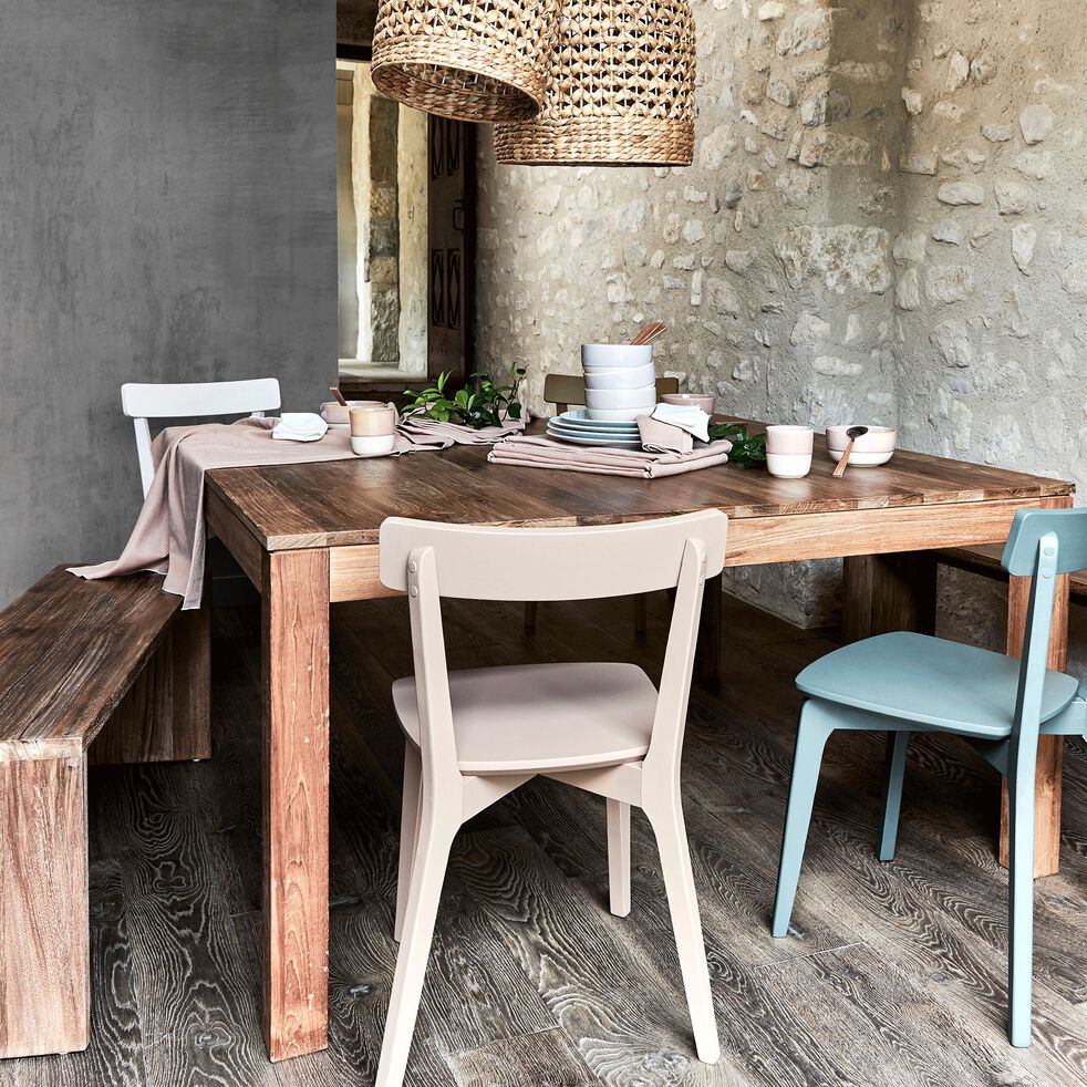 Table de repas carr e en teck recycl 8 places EMOTION Table de repas carr e en teck recycl 8 places EMOTION