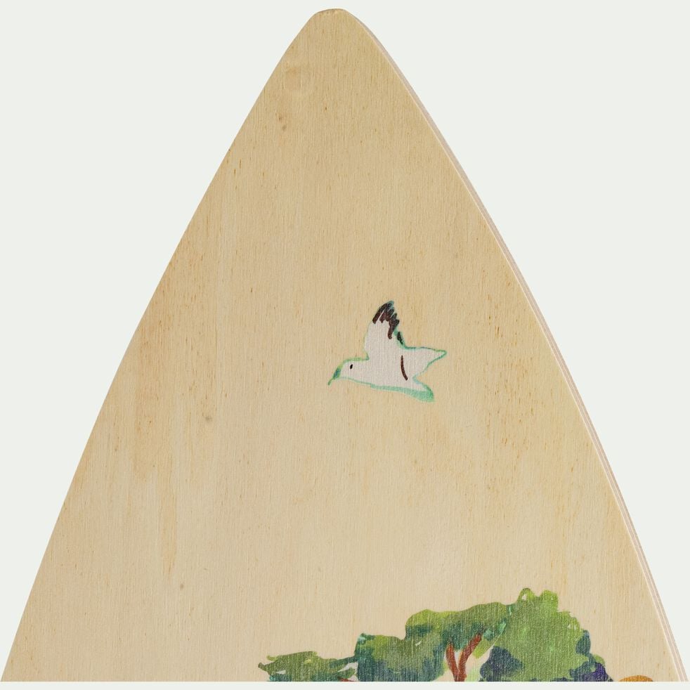 Planche de surf décorative motif calanques H144cm - naturel-SORMIOU