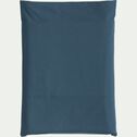 Drap plat en percale de coton 270x300cm - bleu figuerolles-FLORE