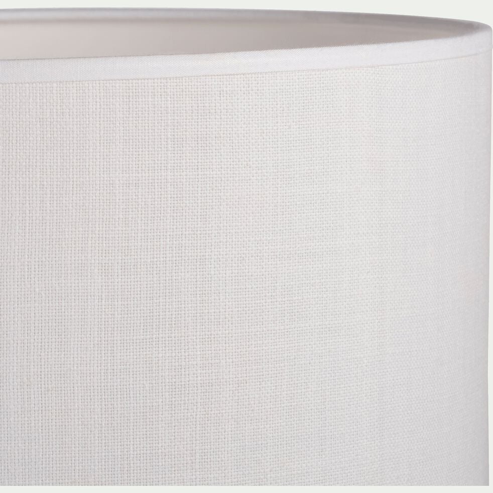 Abat-jour cylindrique en coton D60cm -  blanc capelan-MISTRAL
