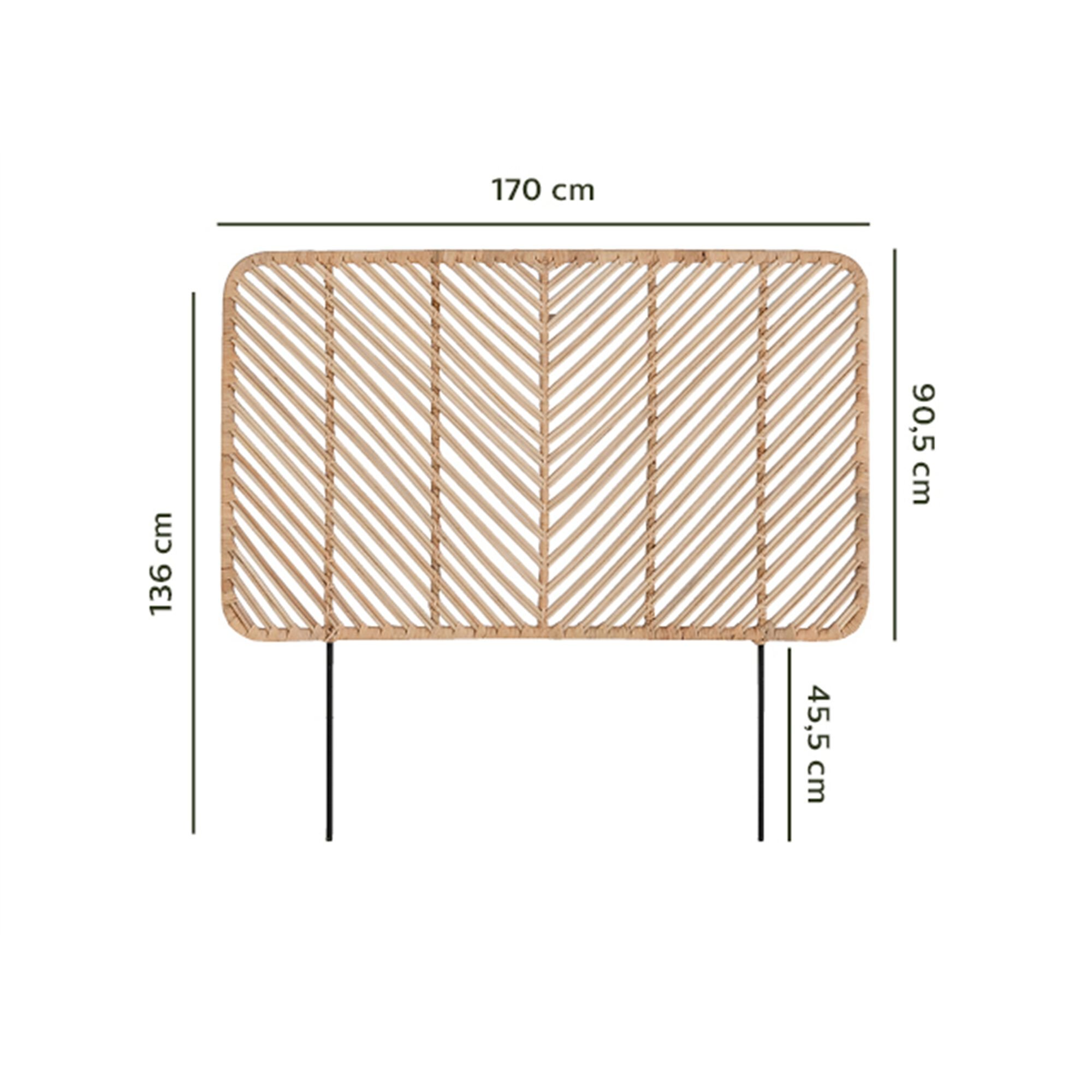 Tête de lit en rotin - L170cm-ARTEMIS