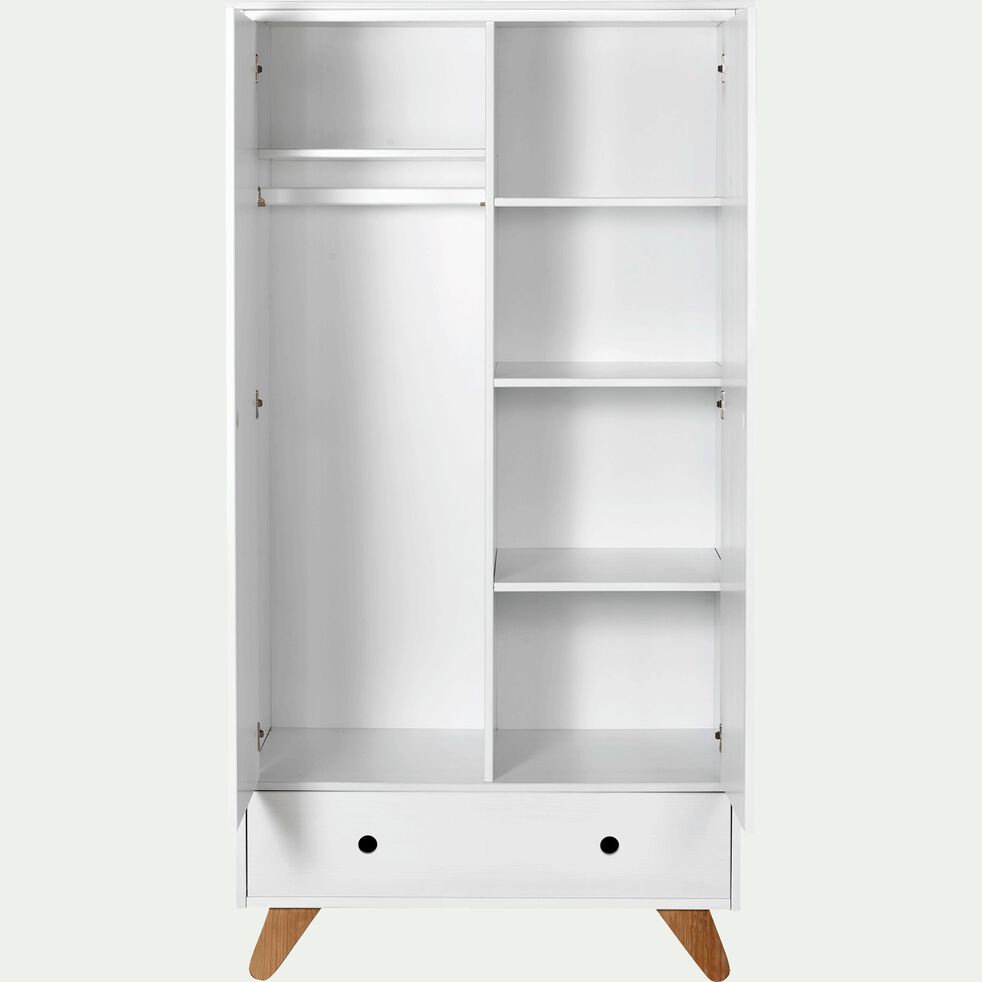 Armoire 2 Portes Battantes Et 1 Tiroir En Pin Massif Blanc Tipi 95x180 Cm Armoire Enfant Alinea Armoire 2 Portes Battantes Et 1 Tiroir En Pin Massif Blanc Tipi 95x180 Cm Armoire Enfant Alinea