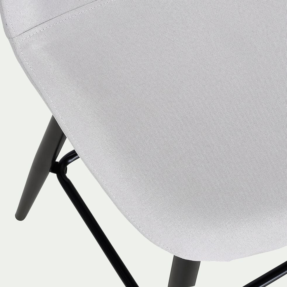 Chaise de bar - gris borie H75cm-LOANA