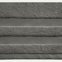 Drap de douche en coton - gris restanque 70x140cm-RANIA