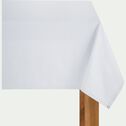 Nappe en coton blanc 145x250cm-VENASQUE