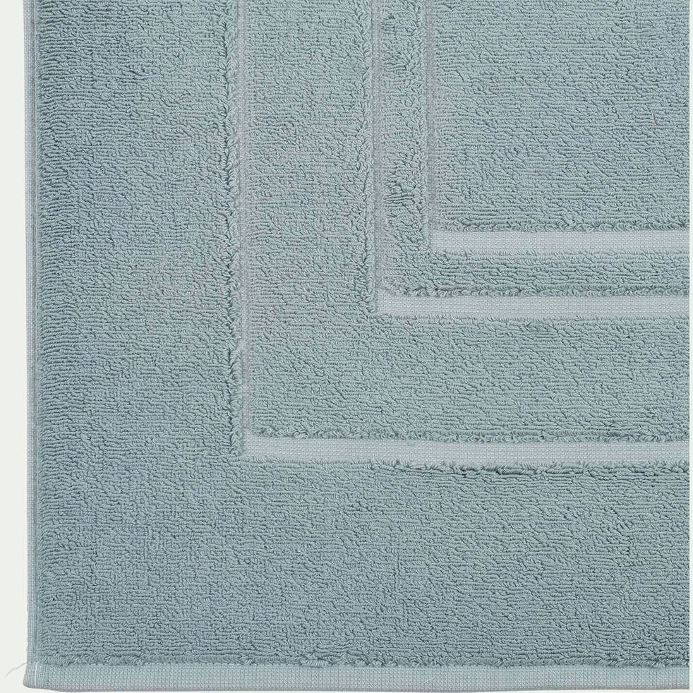 Tapis de bain en coton - bleu calaluna 50x80cm-AZUR