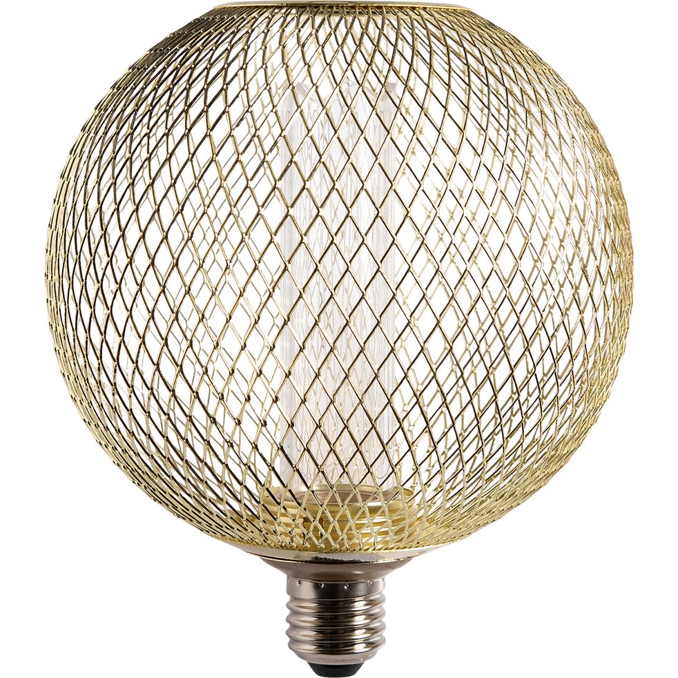 BETTY - Ampoule LED globe culot E27 - doré métallisé