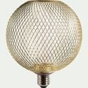 Ampoule LED globe culot E27 - doré métallisé-BETTY