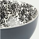 Coupelle en porcelaine motifs jasmin D11,5cm - gris-AIX
