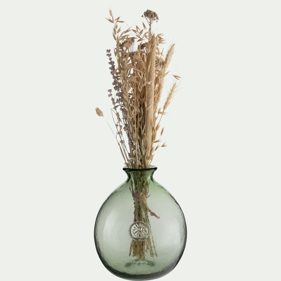 Vase boule en verre H25cm - transparent-BIANDEL