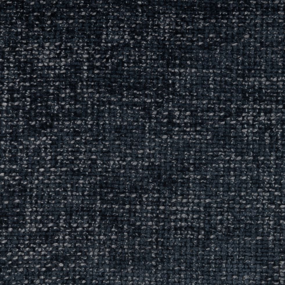 Canapé 4 places en fixe en tissu chenille - bleu marine-SCALO