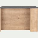 Ilot central de cuisine en bois avec rangement réversible L140cm - naturel-GABIN