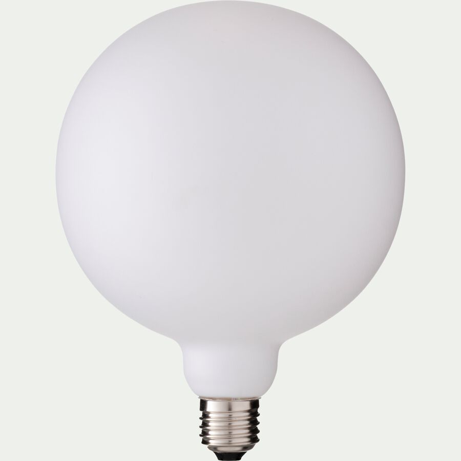Ampoule globe mate D15cm culot E27 - blanc-LUNE