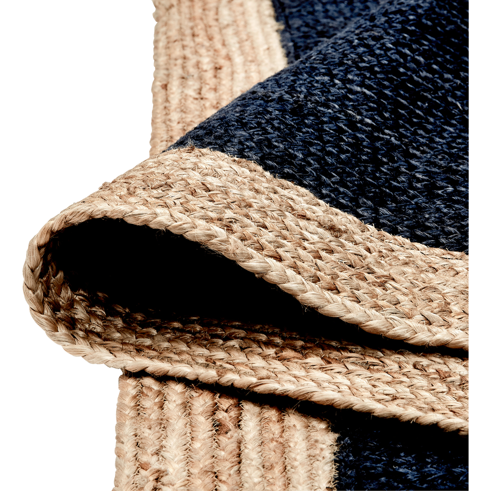 Tapis en jute bleu myrte - Plusieurs tailles - NAÏA ...