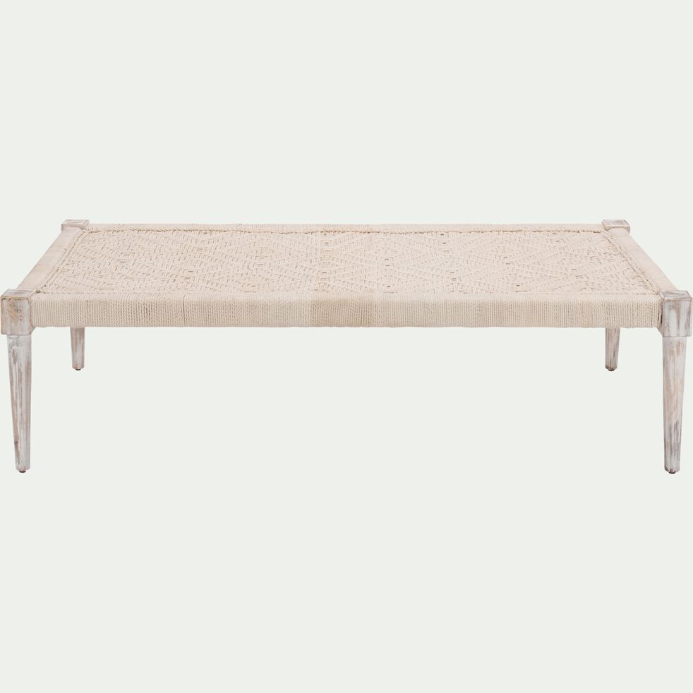Banc En Bois Blanc Capelan Agnel Pouf Et Banquette Alinea Banc En Bois Blanc Capelan Agnel Pouf Et Banquette Alinea