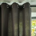 Rideau à œillets en coton 140x250cm - gris ardoise-CALANQUES