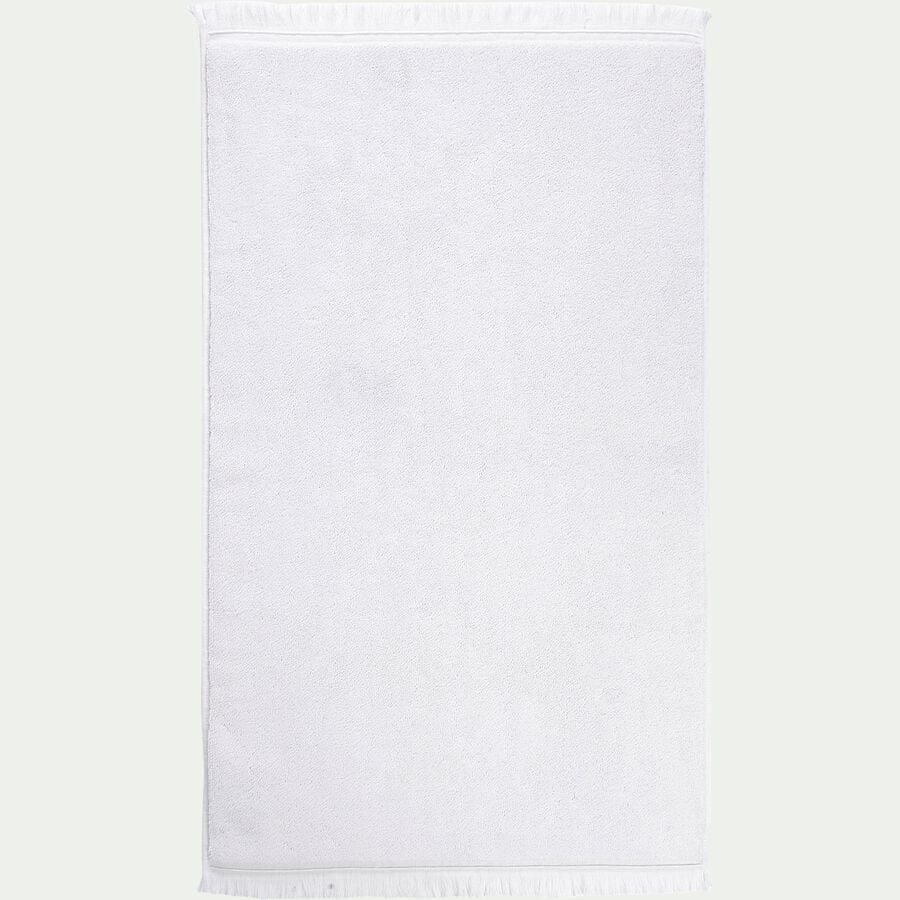 Tapis de bain en coton - blanc 50x80cm-RYAD
