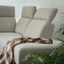 Canapé grand d'angle droit en tissu avec fonction avance-recul - beige roucas-MARKO