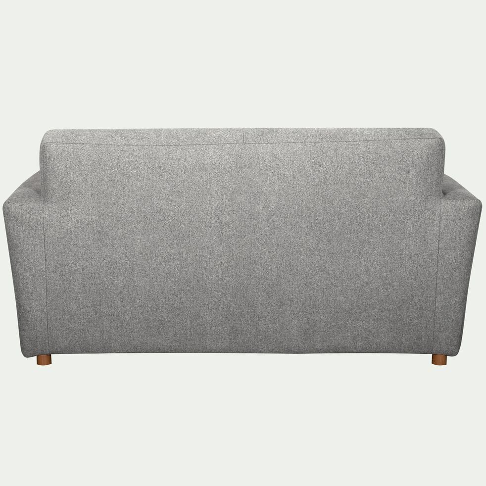 Canapé 2 places fixe en tissu - gris moyen-VICKY