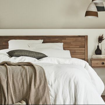 Tête de lit en bois d'acacia massif - L140cm-GAIA