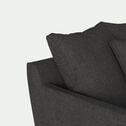 Canapé 6 places fixe en tissu joint - gris restanque-LENITA