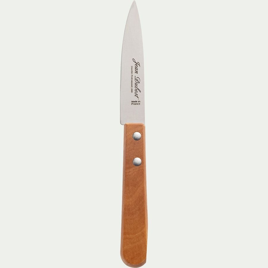 Couteau office en inox et bois d'olivier 18cm - naturel-TRADITION