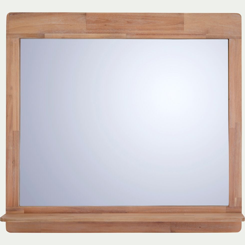 Miroir rectangulaire de salle de bain en acacia - L80cm-GAIA