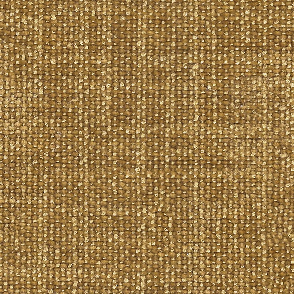 Canapé d'angle gauche fixe en tissu - jaune argan-KALISTO